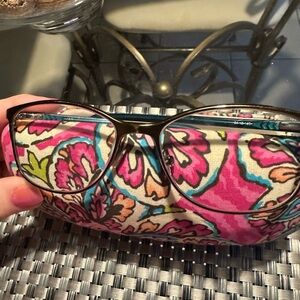 Vera Bradley Frames with Floral Women's Eyeglass Case